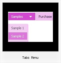 Tabs Menu Javascript Menue Position