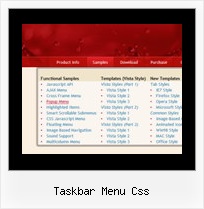 Taskbar Menu Css Webseite Menueleiste Horizontal Php