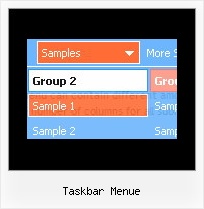 Taskbar Menue Css Hover