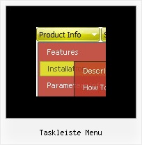 Taskleiste Menu Dropdown Menue Schriftart Html