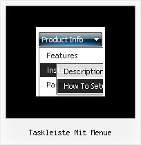 Taskleiste Mit Menue Web Registerkarte Schaltflaechen