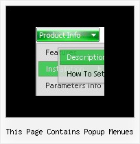 This Page Contains Popup Menues Tabs Menu