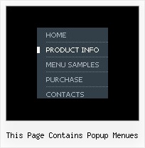 This Page Contains Popup Menues Javascript Pulldown Menue