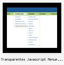 Transparentes Javascript Menue Beispiel Horizontal Tree