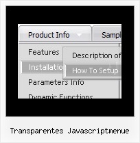 Transparentes Javascriptmenue Css Popupmenue