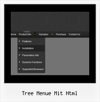 Tree Menue Mit Html Css Mouseover Menu Submenu