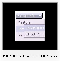 Typo3 Horizontales Tmenu Mit Vertikalem Submenu Html Folie Menue