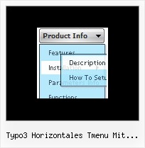 Typo3 Horizontales Tmenu Mit Vertikalem Submenu Css Dropdown Menue Verschieden Breit