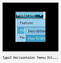 Typo3 Horizontales Tmenu Mit Vertikalem Submenu Horizontale Menueleiste