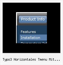 Typo3 Horizontales Tmenu Mit Vertikalem Submenu Website Baum Menue
