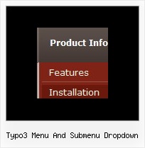 Typo3 Menu And Submenu Dropdown Dropdown Menue Javascript Horizontal