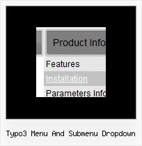 Typo3 Menu And Submenu Dropdown Mouseover Fenster Mit Untermenue