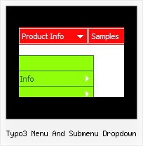 Typo3 Menu And Submenu Dropdown Css Menue Horizontal Aufklappbar Free