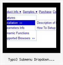 Typo3 Submenu Dropdown Individueller Hintergrund Dhtml Menu Generator