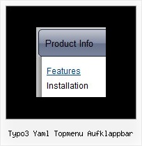 Typo3 Yaml Topmenu Aufklappbar Html Code Radio