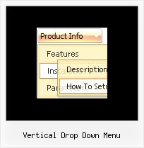 Vertical Drop Down Menu Tasten Html
