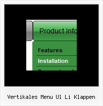 Vertikales Menu Ul Li Klappen Onmouseover Mehrfache Menues
