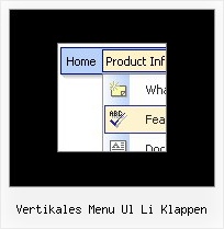 Vertikales Menu Ul Li Klappen Css Menue Erweiterbar