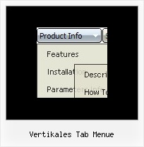 Vertikales Tab Menue Menuebaum