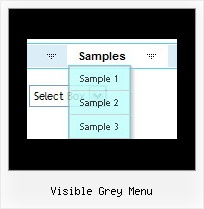 Visible Grey Menu Dia De Javascript