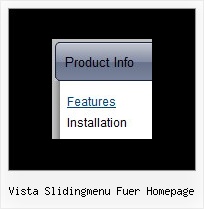 Vista Slidingmenu Fuer Homepage Html Menues Horizontal