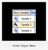 Vista Style Menu Vorlage Html