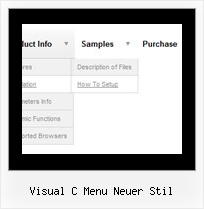Visual C Menu Neuer Stil Css Menue Text Daneben