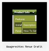 Waagerechtes Menue Grafik Horizontale Menue