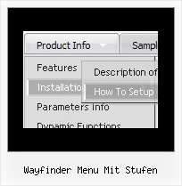 Wayfinder Menu Mit Stufen Navigationsmenue Css
