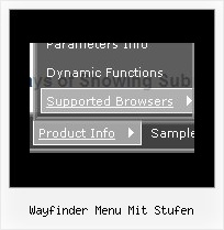 Wayfinder Menu Mit Stufen Popup Menu Grey Blue