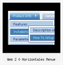 Web 2 0 Horizontales Menue Javascript Vertikalen Menue