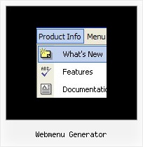 Webmenu Generator Menue Horizontalen Ajax