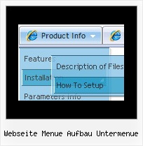 Webseite Menue Aufbau Untermenue Popup Menu