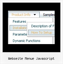 Webseite Menue Javascript Orange Webmenue