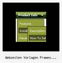 Webseiten Vorlagen Frames Klappbare Menues Menueleiste Vertikal Untermenue