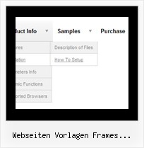 Webseiten Vorlagen Frames Klappbare Menues Transparent Drop Down