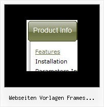 Webseiten Vorlagen Frames Klappbare Menues Menue Auf Einer Website