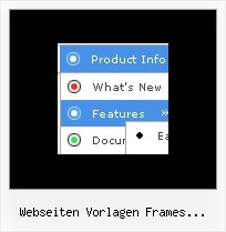 Webseiten Vorlagen Frames Klappbare Menues Einfaches Div Menu Beispiel