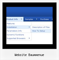 Website Baummenue Css Menue Liste