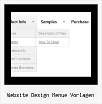 Website Design Menue Vorlagen Tree Style Taskbar
