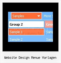 Website Design Menue Vorlagen Javascript Menue Pulldown