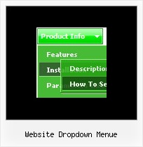 Website Dropdown Menue Dropdown Menue Frame