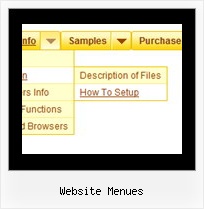 Website Menues Superfish Menue Rahmen