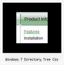 Windows 7 Directory Tree Css Js Script Menue