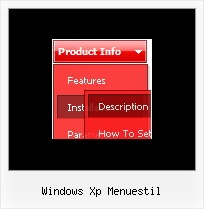 Windows Xp Menuestil Slide Drop Down Menu Links