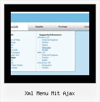 Xml Menu Mit Ajax Web Menu Vorlage