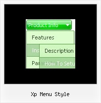 Xp Menu Style Horizontal Menue Frame
