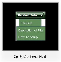 Xp Sytle Menu Html Drop Down Tab Menu