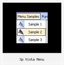 Xp Vista Menu Menue Items Fuer Website