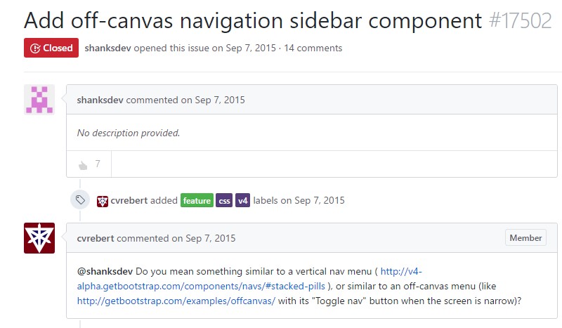  Incorporate off-canvas navigation sidebar component